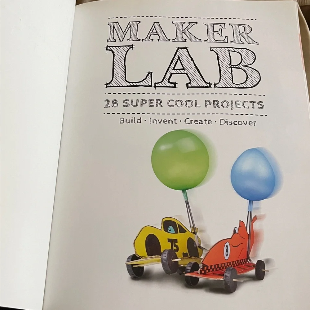 NEW Smithsonian Maker Lab large project book to create build invent discover